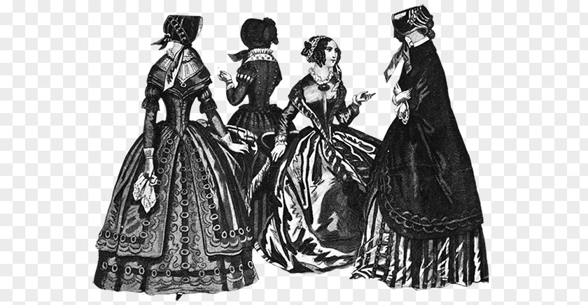 Victorian Clothing Fashion Era Costume PNG