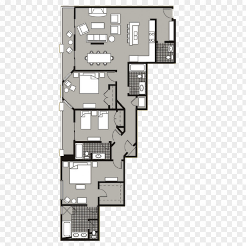 Angle Floor Plan Square Meter PNG