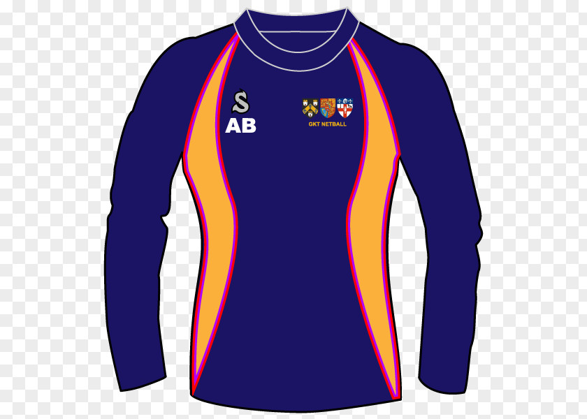 Netball Training Long-sleeved T-shirt Product Design PNG