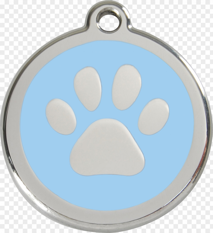 Red Paw Dog Tag Pet Dingo Steel PNG