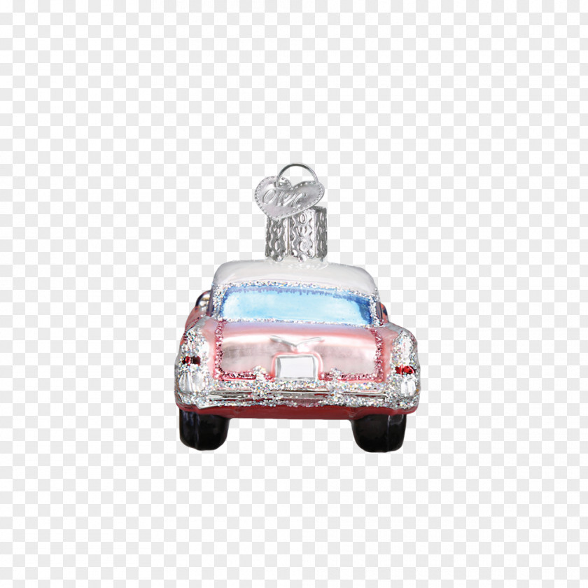 Battery Operated LED Christmas Trees Classic Car Silver Hot Rod Collecting PNG