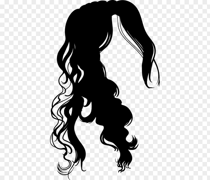 Hair Black Silhouette Clip Art PNG