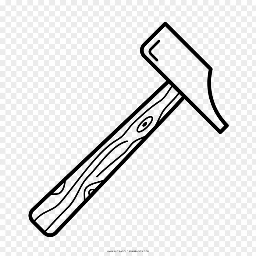 Hammer Coloring Book Line Art Drawing Ausmalbild PNG