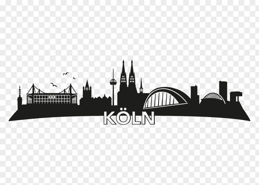 Silhouette Cologne Skyline Wall Decal Furniture PNG