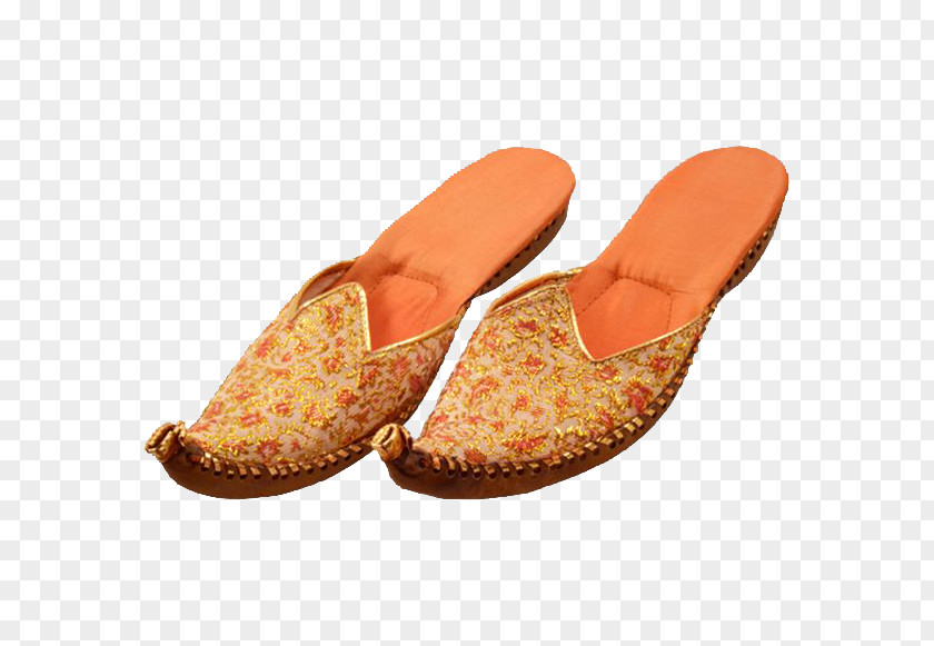 Slipper Mojari Leather Shoe Embroidery PNG