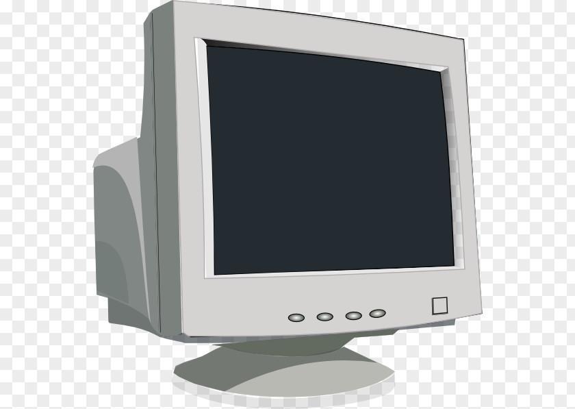 Vintage Computer Monitors Cathode Ray Tube Clip Art PNG