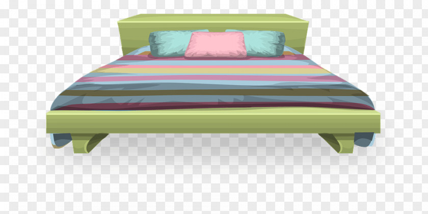 Blue Bed Sheets Mattress Pillow Bunk PNG