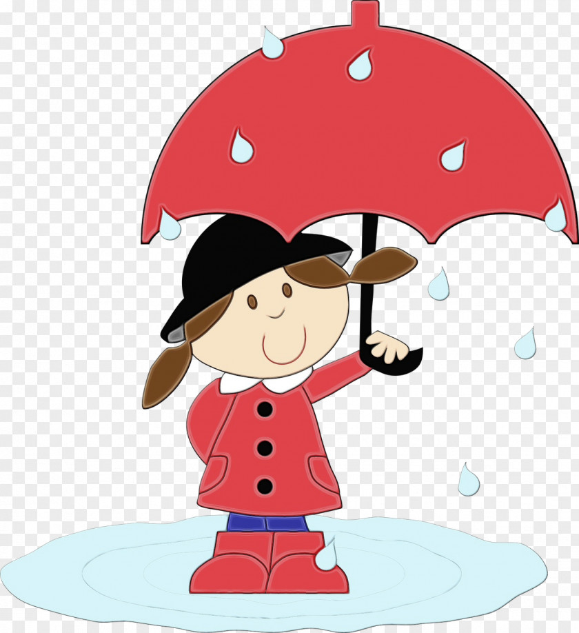 Clip Art Girl With Umbrella Vector Graphics PNG
