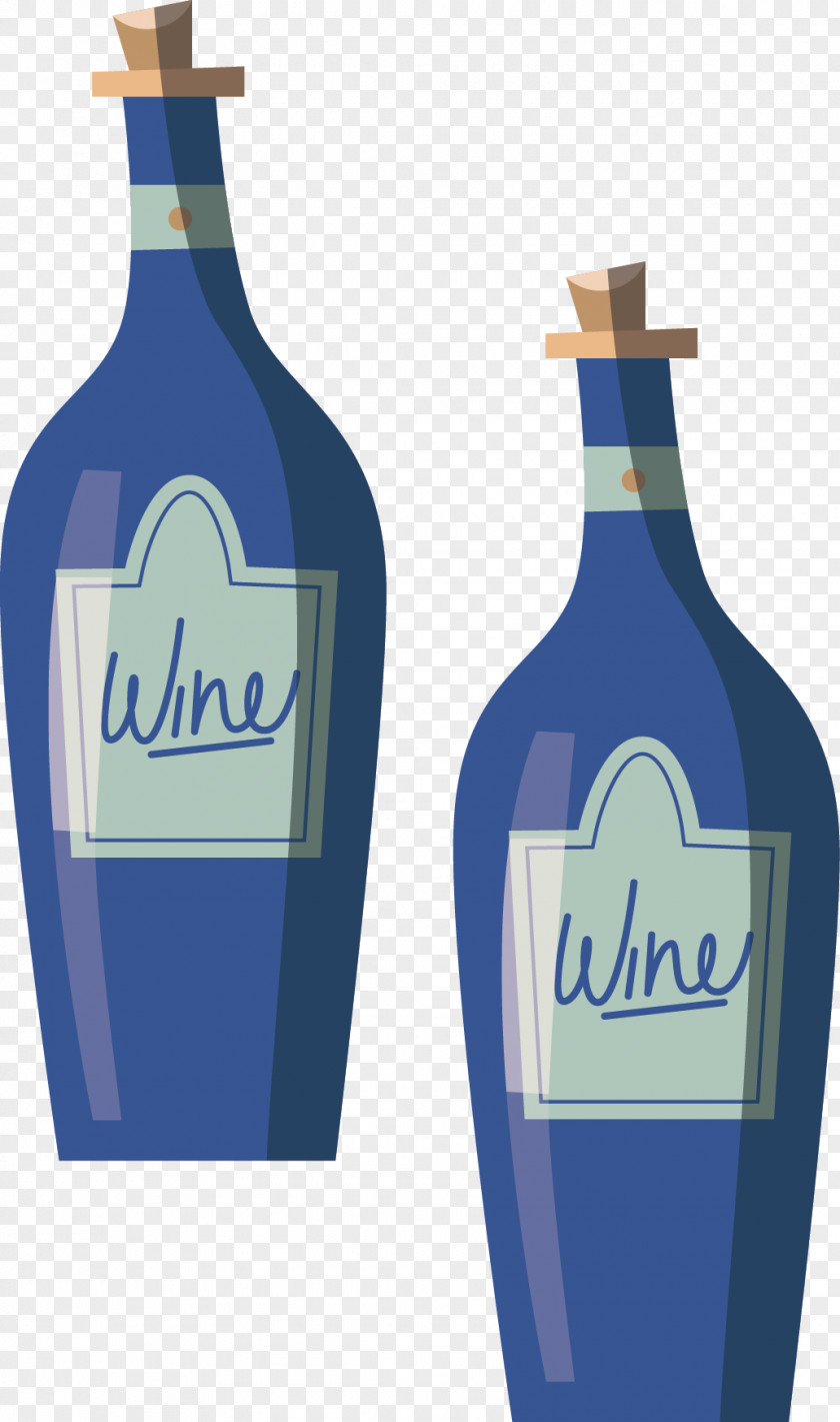 European And American Wine Red Bottle PNG