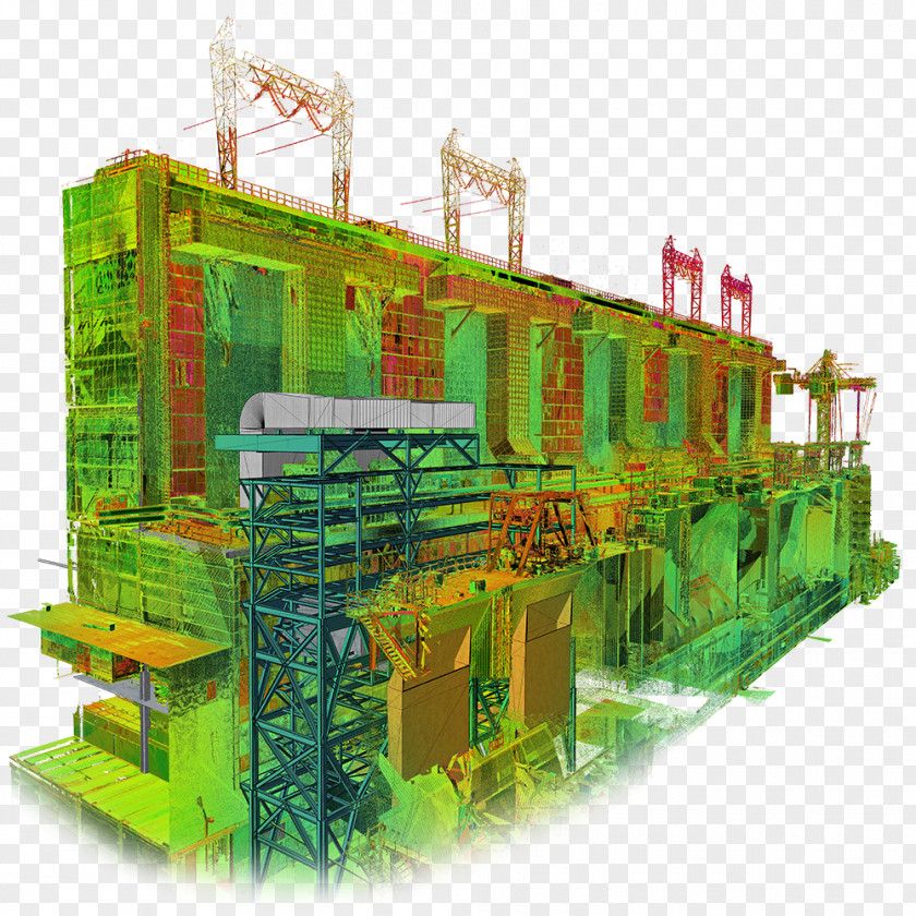 Building Kozienice Power Station Laser Scanning 3D Scanner PNG