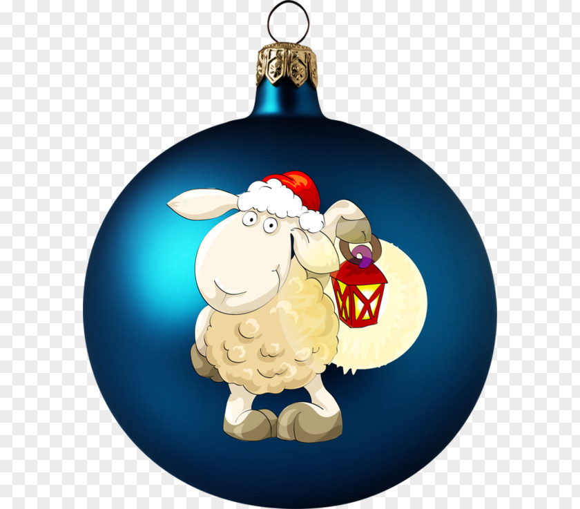 Creative Christmas Eggs Sheep Illustration PNG