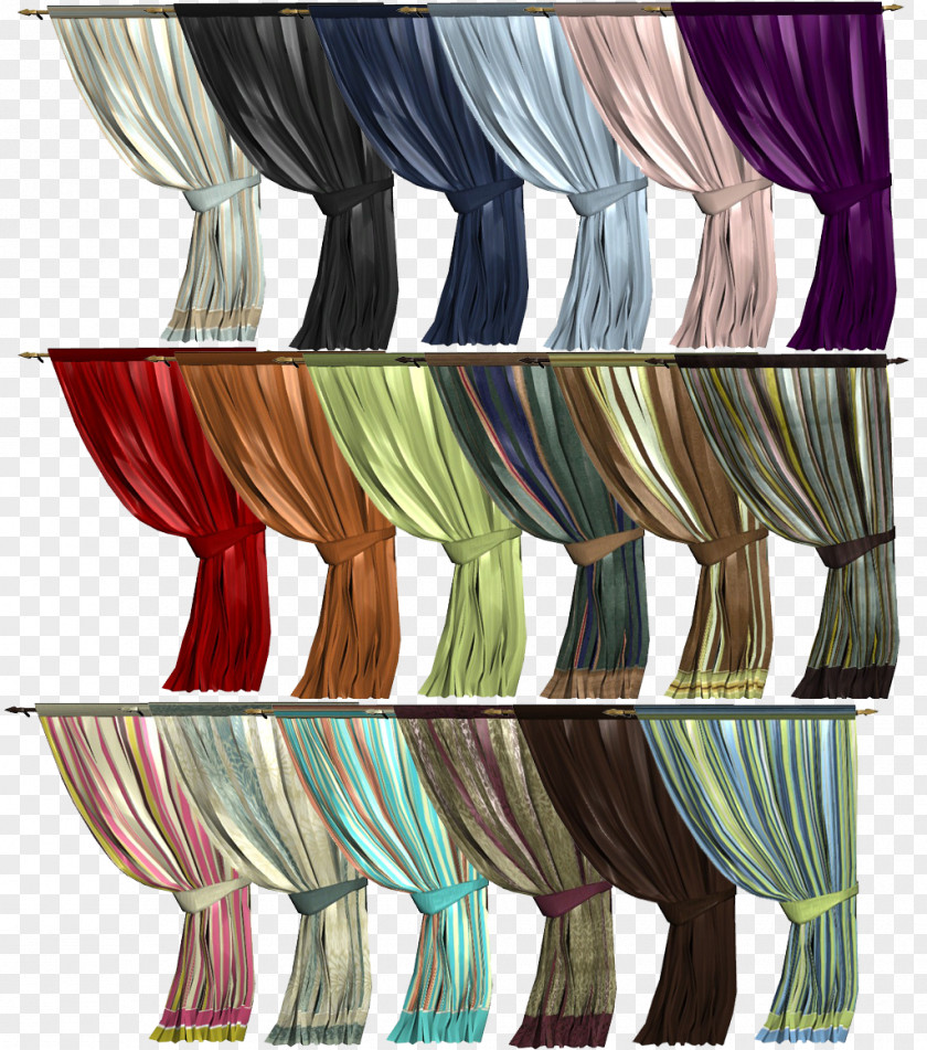 Curtains The Sims 3 Black Hair Coloring Long PNG