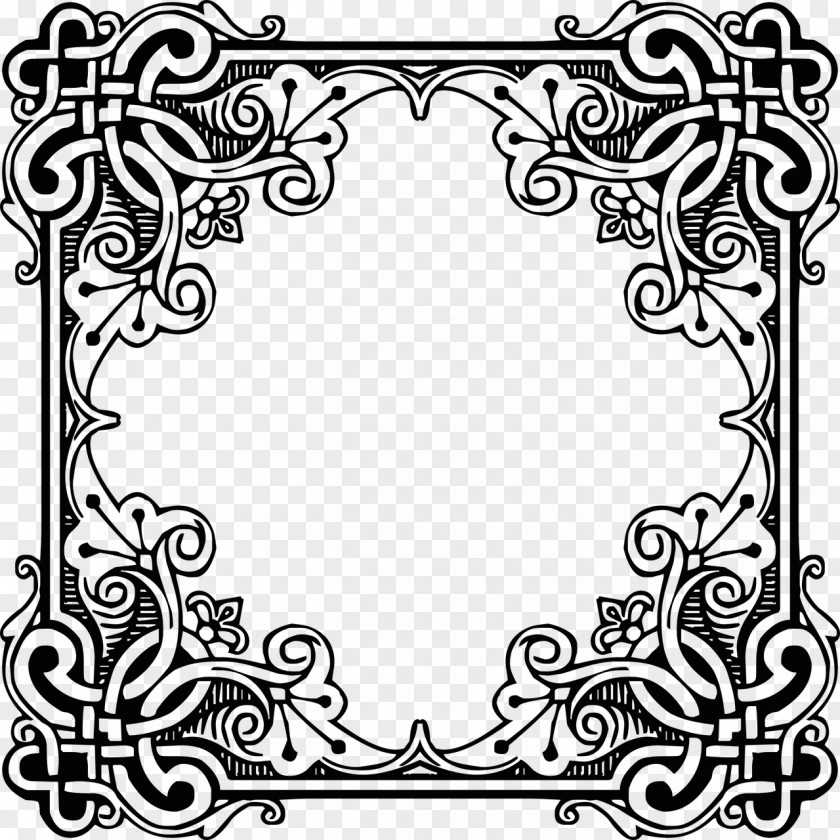 Pattern Border Cuadro Lossless Compression Line Art PNG