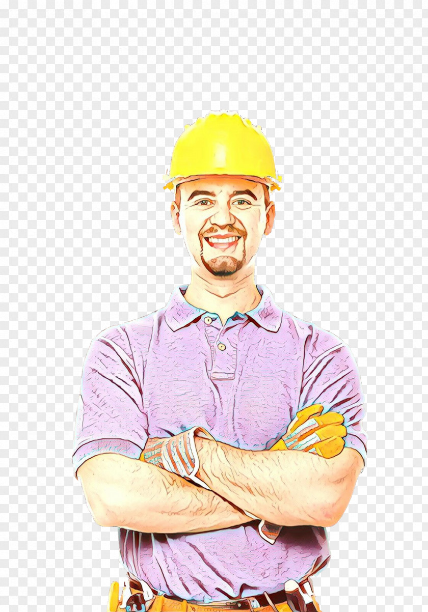 Yellow Personal Protective Equipment Arm Construction Worker Finger PNG