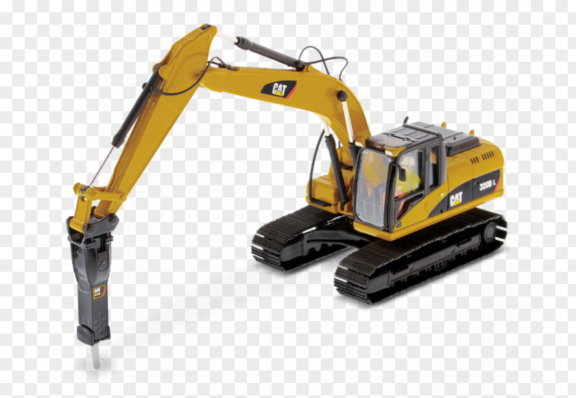 Excavator Caterpillar Inc. Komatsu Limited Hydraulics Die-cast Toy PNG