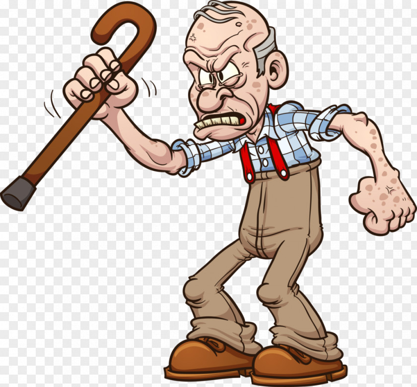 Grumpy Old Men Cartoon Royalty-free PNG