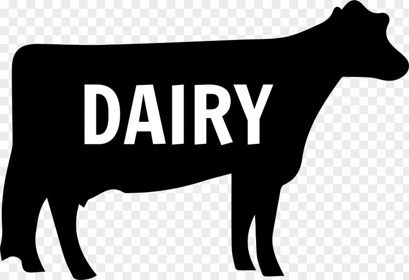 MAffiliated Foods Logo Dairy Cattle Clip Art Black & White PNG