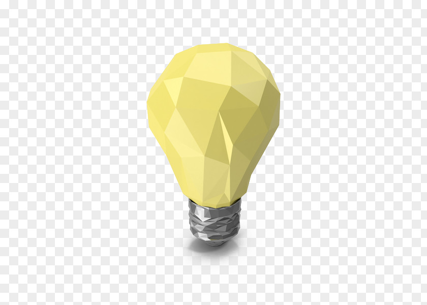 Oligomeric Yellow Bulb Incandescent Light PNG