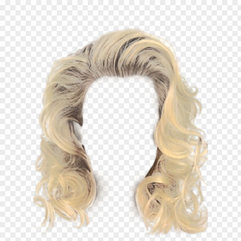 Wig Hair M Brown Long PNG