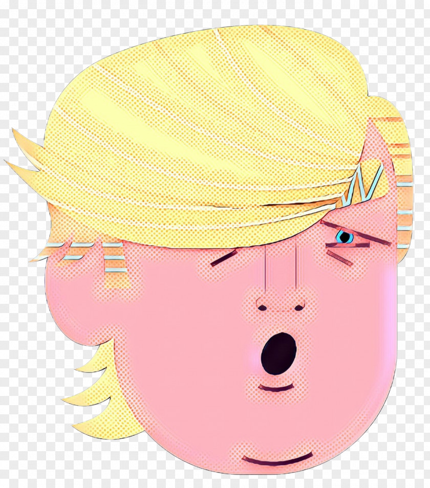 Cheek Nose Face Cartoon Facial Expression Pink Head PNG