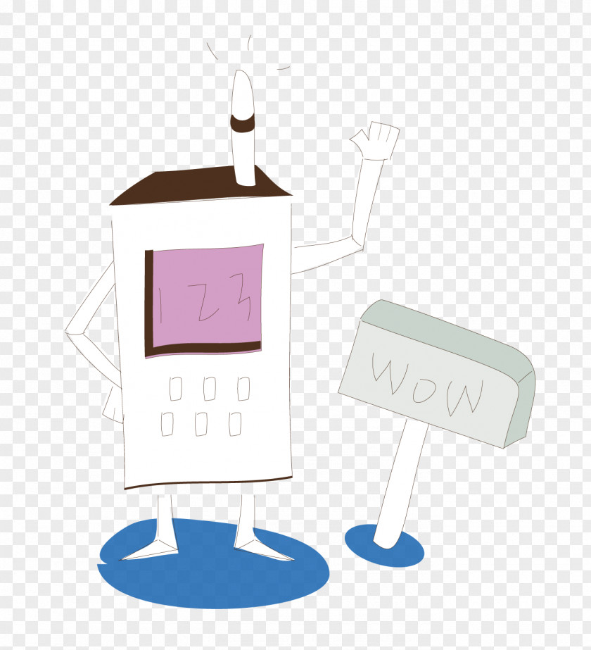 Cute Robot Adobe Illustrator PNG