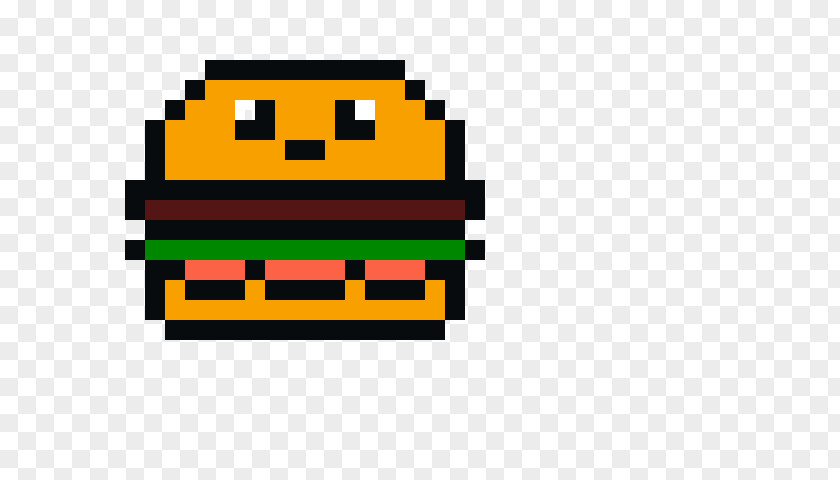 Design Pixel Art Hamburger PNG