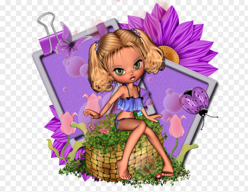 Fairy Petal Cartoon Doll PNG