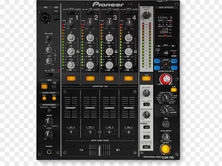 Mixer DJM Pioneer DJ Disc Jockey Audio Mixers PNG