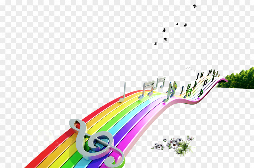 Photos Notes Musical Note Rainbow PNG
