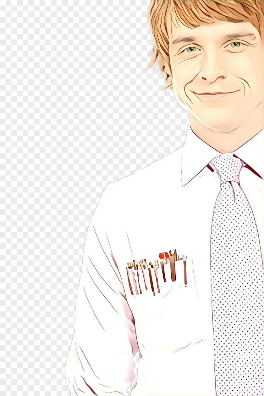 Cartoon Male Lip Tie Neck PNG