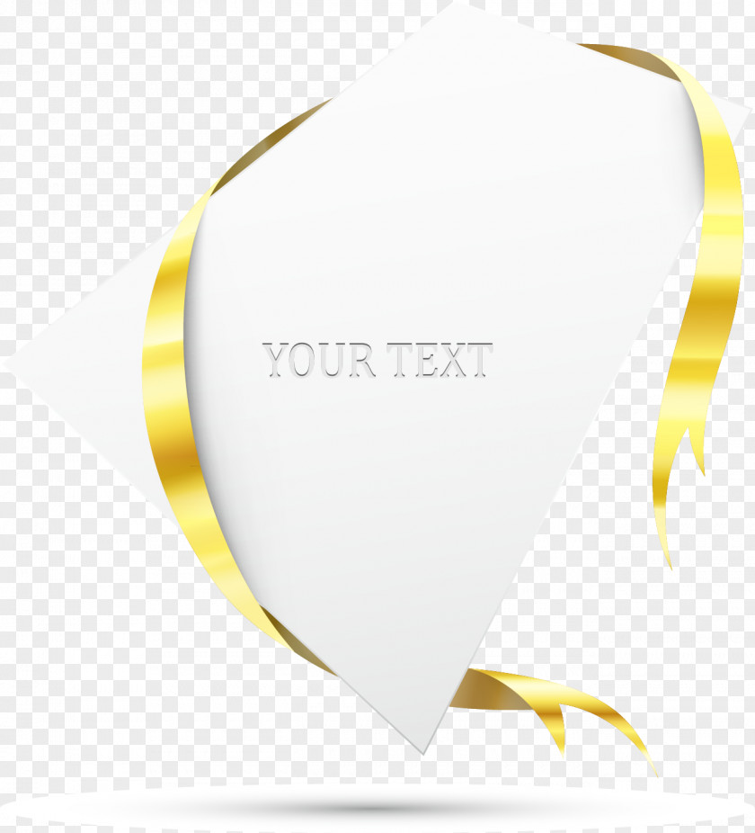 Golden Ribbon Icon PNG