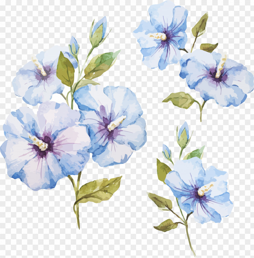 Hand-painted Watercolor Flowers PNG watercolor flowers clipart PNG