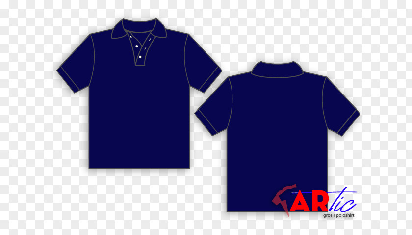 Kaos Polos T-shirt Polo Shirt Blue Collar PNG
