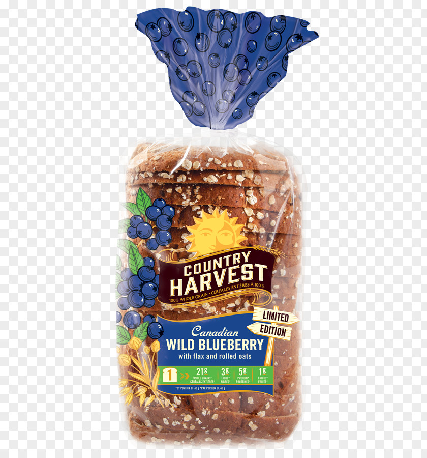 Loaf Sugar Vegetarian Cuisine Blueberry Bread Wheat Whole Grain PNG