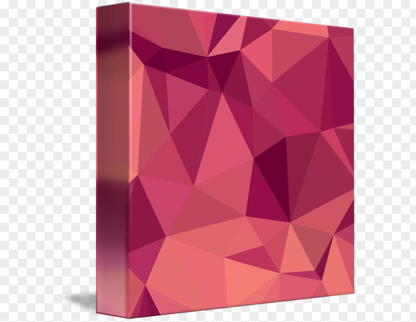 Polygon Background Magenta Maroon Cerise Pattern PNG