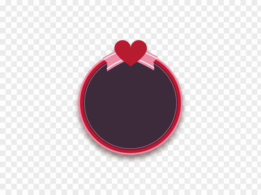 Wedding Red Circle Font PNG