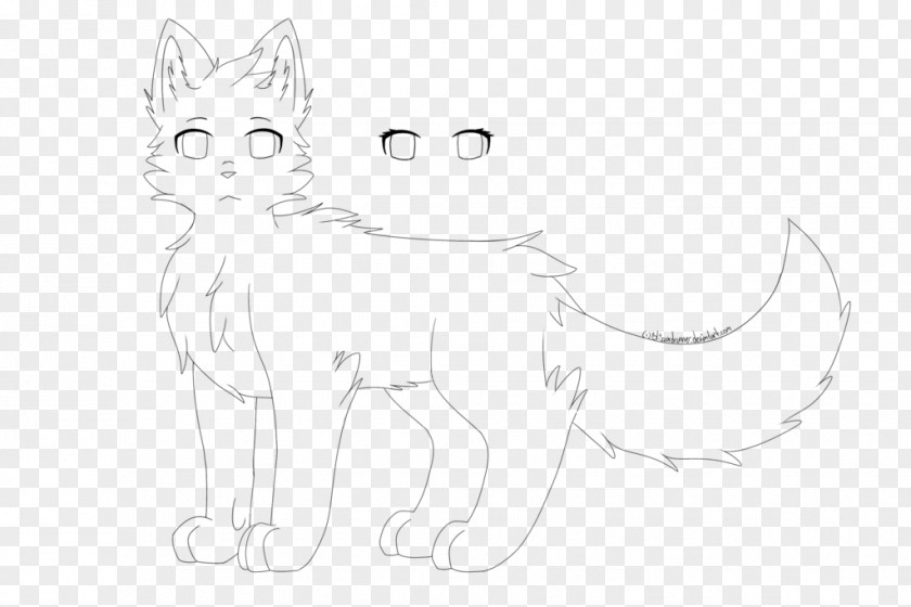 Cat Whiskers Dog Line Art Drawing PNG