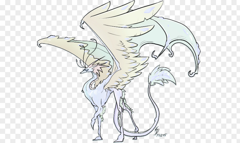 Dragon Dance Line Art Character Legendary Creature Clip PNG