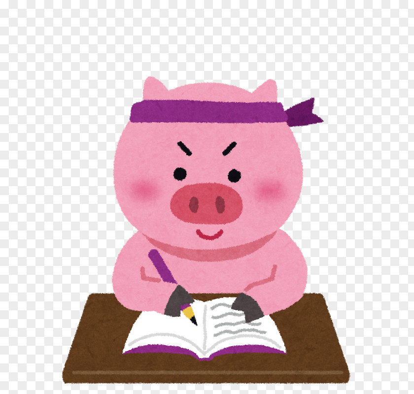 Pig Learning 高校入試 Juku Teacher PNG
