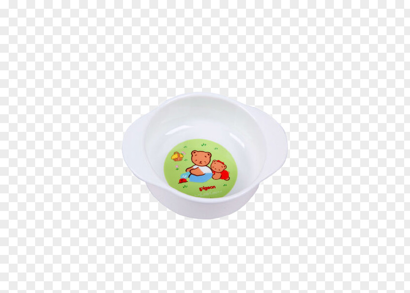 Pigeon Baby Cutlery Bowl Round Plate Ceramic Plastic PNG