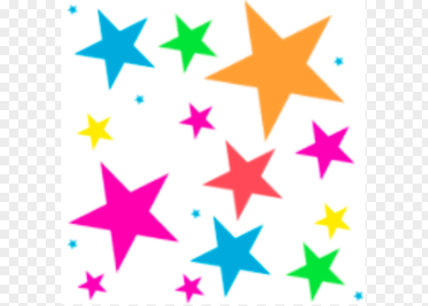 Star Pattern Cliparts Cluster Color Clip Art PNG