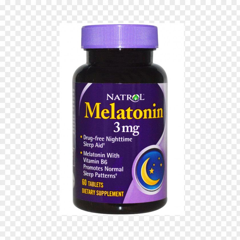 Tablet Dietary Supplement Melatonin Natrol Product PNG