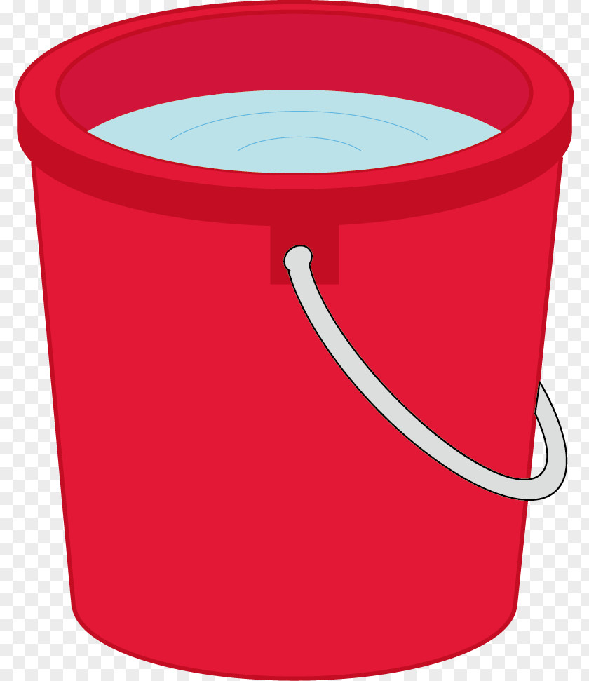 Vector Red Bucket Clip Art PNG