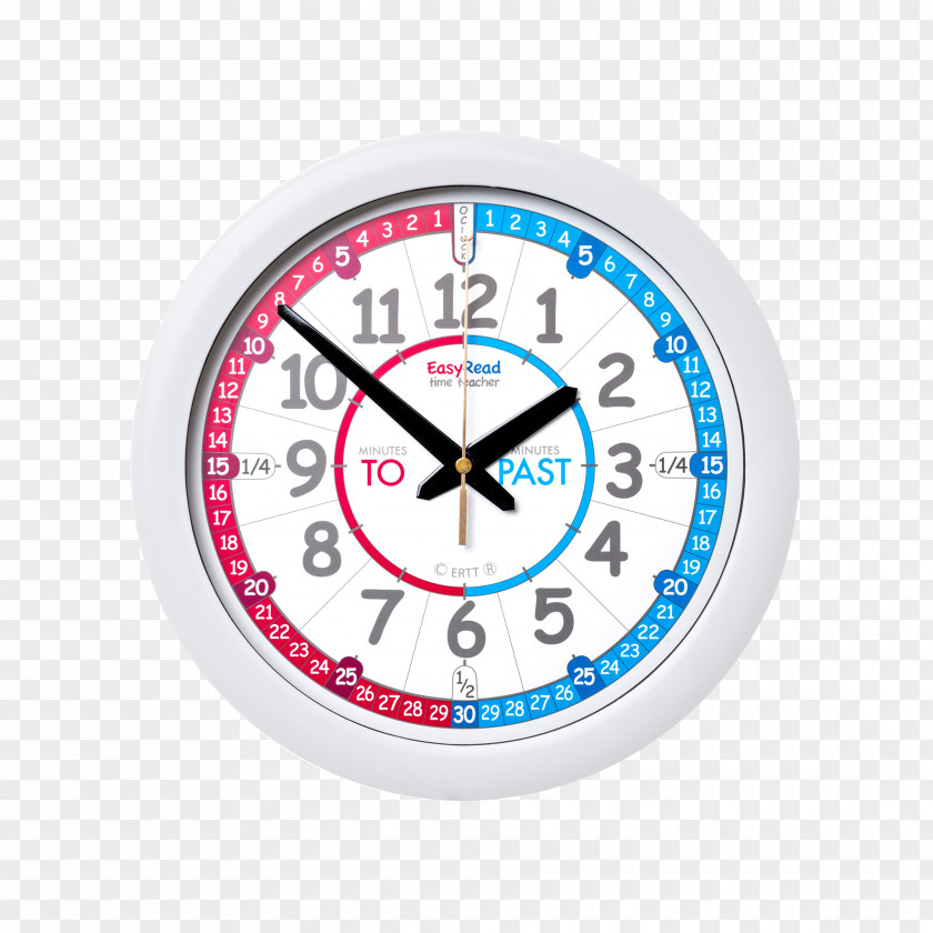 Wall Clock Learn To Tell The Time Teacher Learning Child PNG