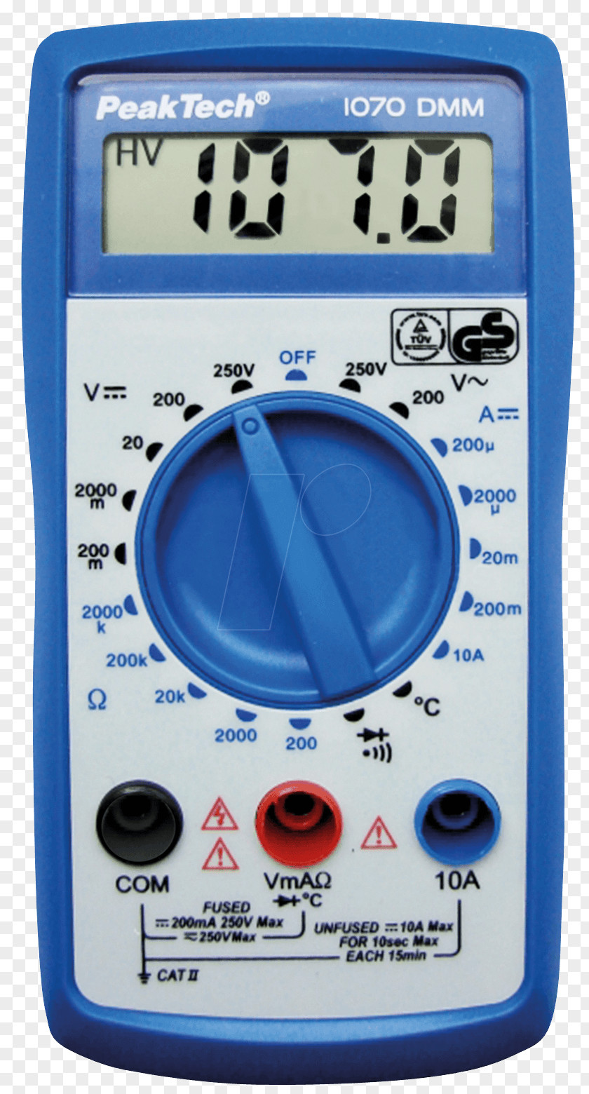 Gauge Digital Multimeter Electric Potential Difference Electronics PNG