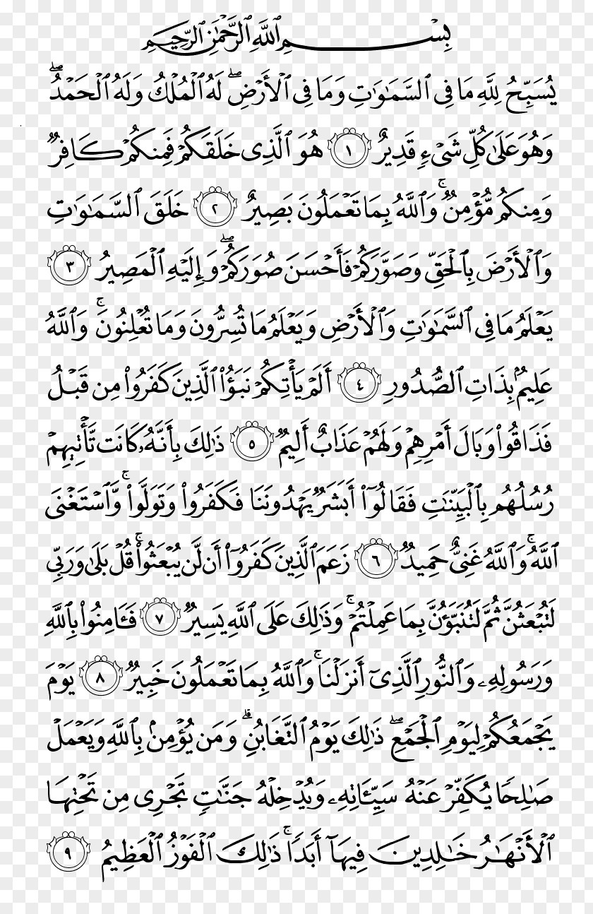 Quran At-Taghabun Surah Al-Munafiqun Tafsir PNG