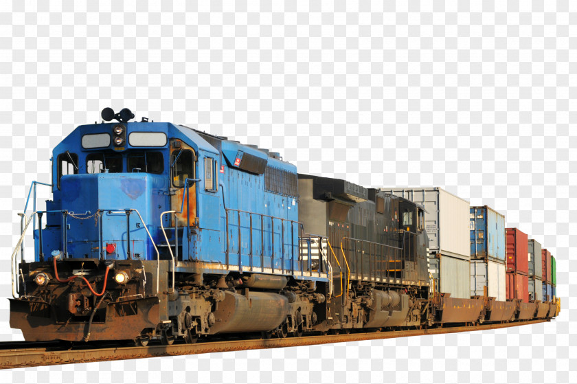 Train Rail Transport Intermodal Freight Locomotive PNG