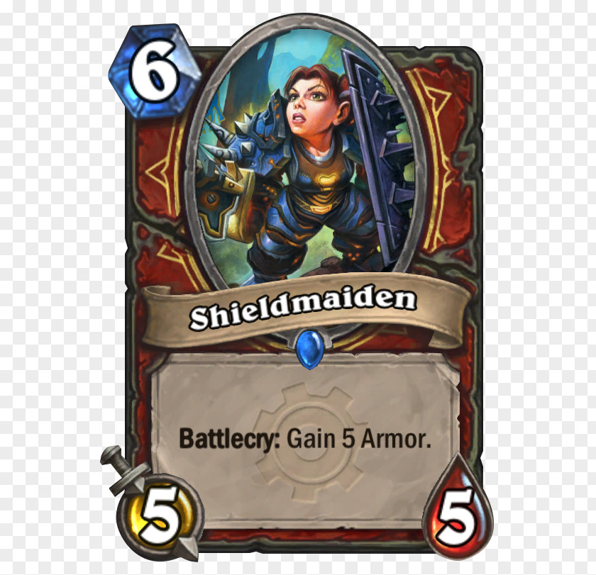 Warrior Maiden The Boomsday Project Blackrock Mountain BlizzCon Playing Card PAX PNG