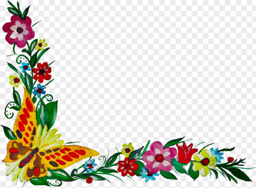 Wildflower Pedicel Flower Art Watercolor PNG
