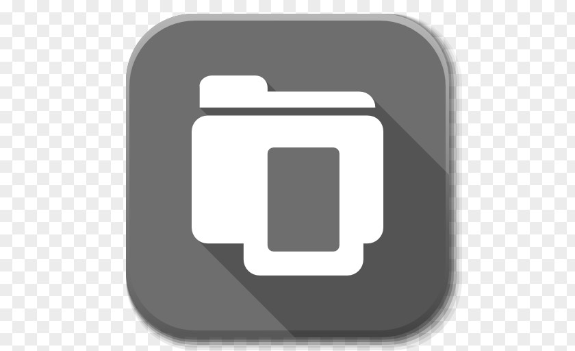 Apps File Open Square Brand Font PNG